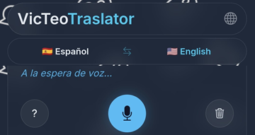 Captura de pantalla de la aplicación VicTeoWriter